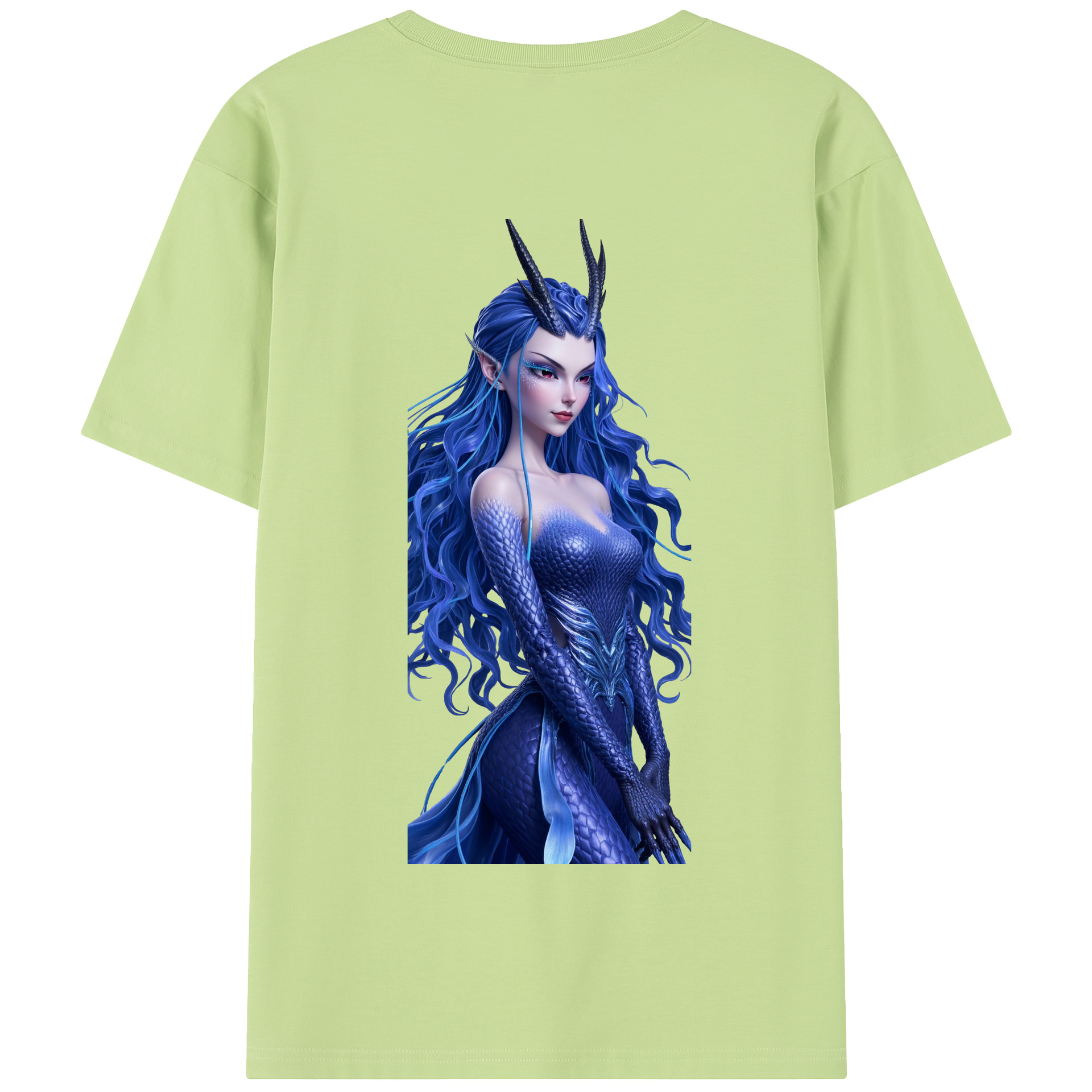 （画像用） Ne Zha 2 ナタ 魔童の大暴れ 綿100％半袖Tシャツ（背面プリント）